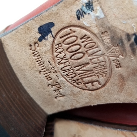 Wolverine by Samantha Pleet Leather Booties Color Blocking Soft Women's Size 6 - Picture 9 of 12